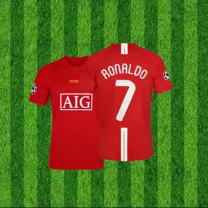 08 09 Retro RONALDO  #7 Vintage Soccer  Jerseys