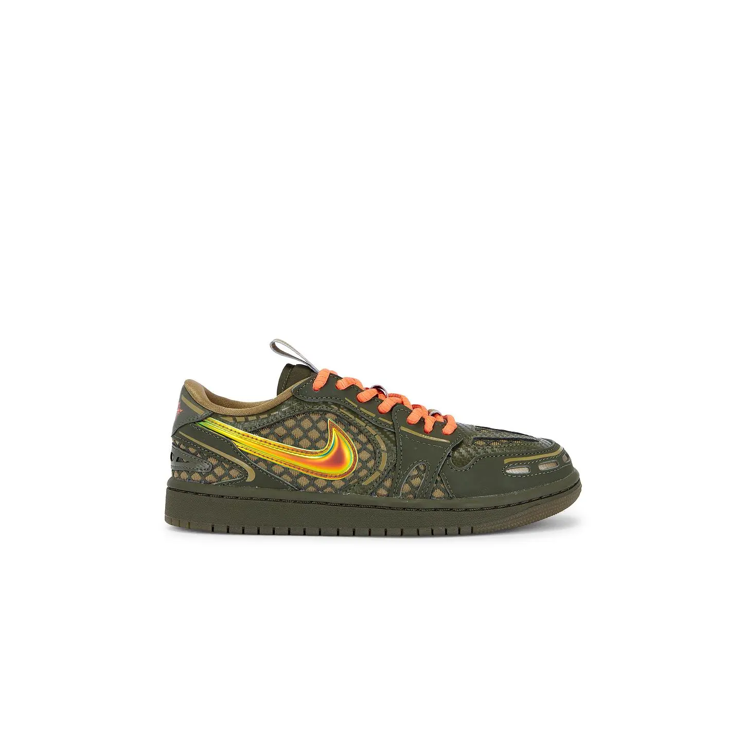 Jordan Air Jordan 1 MM Low V3 Sneaker in Brown Kelp, Cargo Khaki & Light Wild Mango