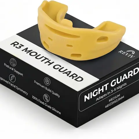 Reviv R3 Firm Unscented Silicone Adult XL Night Mouthguard - 1× Reviv R3 Mouthguard, No Molding Required, Durable, Supportive Shape-Retaining Fit, for Teeth Grinding & Clenching, Night Wear