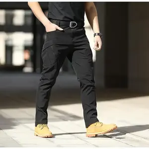 IX9 tactical work training commuting elastic waterproof pants with multiple pockets outdoor all season