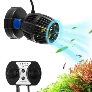 VEVOR Aquarium Wave Maker,  10W, 1057 GPH Quiet and Strong DC Powerhead, Adjustable Fish Tank Circulation Pump with Controller, Strong Magnetic Base, 360° Rotating Wavemaker, for Freshwater Saltwater