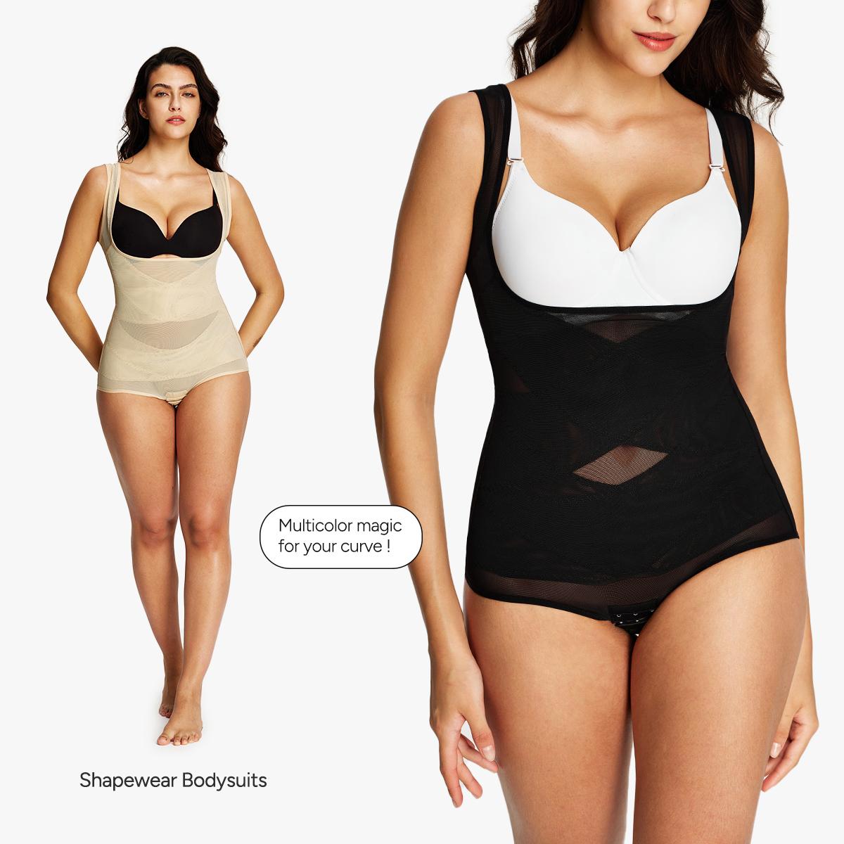 Nebility Shapewear Bodysuit | Mesh Breathable, Invisible Tummy Control | Women’s Everyday Comfortable Spandex Womenswear Basic SpringStatements