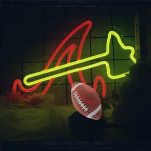  Football Neon Signs for Team Logo Light