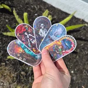 Demons Slayer inspired Anime Stickers, Holographic & Waterproof