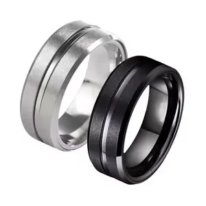 Men's Korean Inspired Non-Tarnish Metal Coating Stainless Steel Ring, Waterproof, Durable, Classic Stylish Design, Unisex Fit for Daily Wear, Parties
