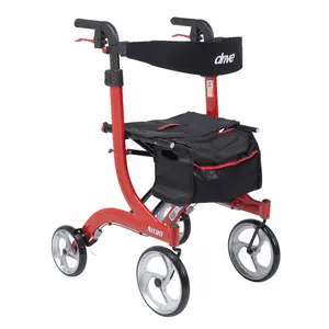 Drive Nitro Aluminum Rollator, Tall Height, 10" Casters