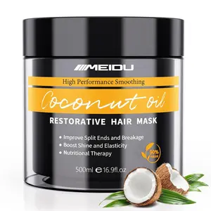 MEIDU Collagen Hair Mask, Treatment Deep  Conditioning Coconut Oil, Repair Hydrate Conditioner