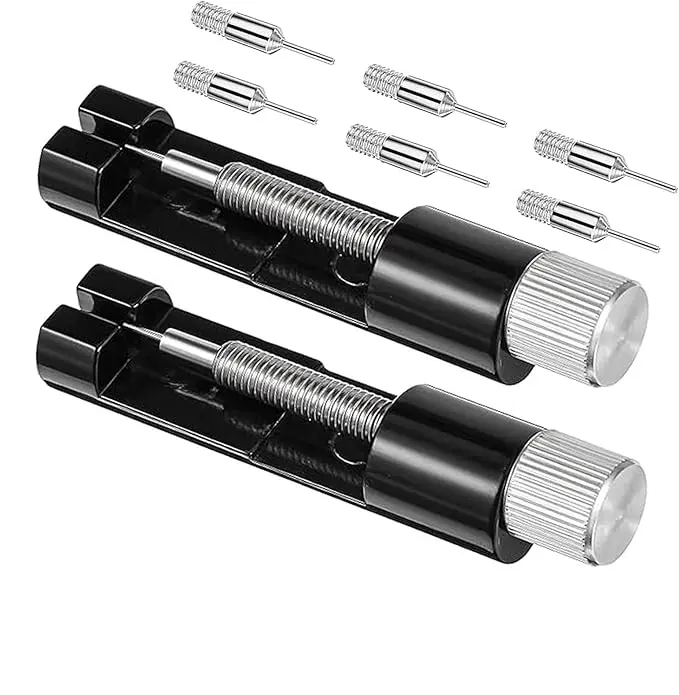 VAYWET 2 Pack / 1 Pack Professional Watch Repair Tool Kit - Watch Link Band Pin Remover - Repair Toolkit for Watch Band Adjustment & Bracelet Sizing for Bracelet Adjustment for Sizing Strap, Watch Band Adjustment Tool Kit with Extra Replacement Pins