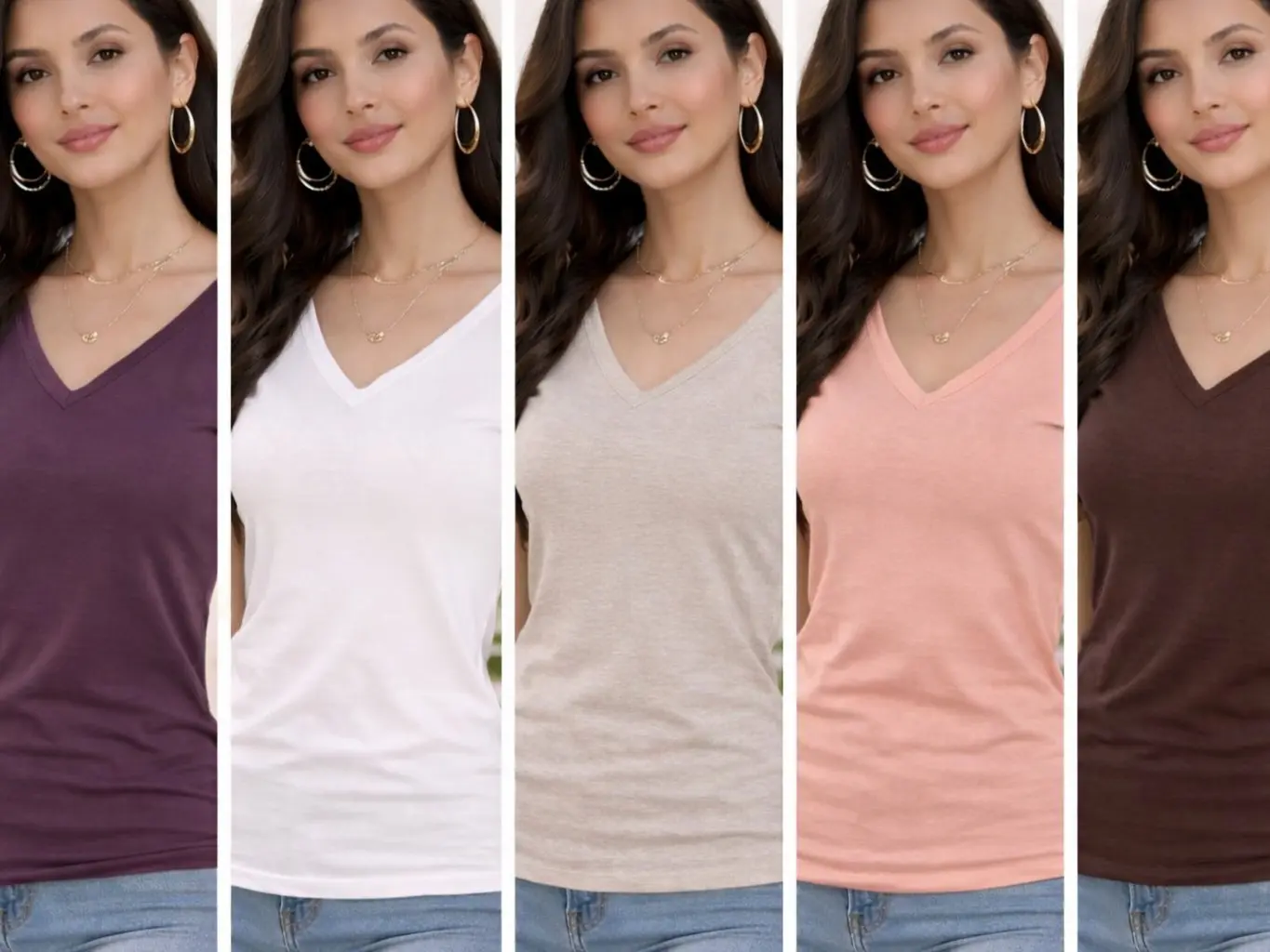 Essential Everyday Tee V neck