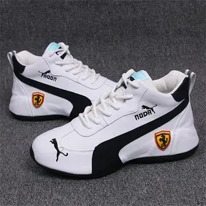 Autumn and Winter New Style Unisex Couple Shoes Fashionable Casual Breathable Soft Sole Leather Surface Height-Increasing Dad Shoes