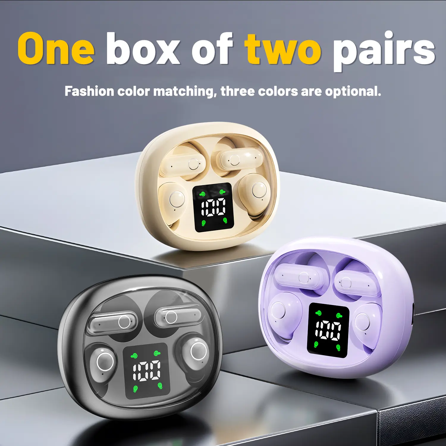 Wireless Bluetooth Headphones，Tiny Size Invisible Earbuds，Waterproof Headsets，With Mic，Sleep and Sports Earphones Set, 2 Pairs, Mini and Short Handle Design，for Work Sport Sleeping 3d music headphones noise cancelling