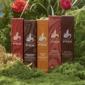 Arctic Fox Naturals Vegan Cruelty Free Semi Permanent Hair Color Dye 5.6 fl oz DIY Formula Golden Hour Apricot Anarchy Diet Cola Enchanted Espresso Ruby Red