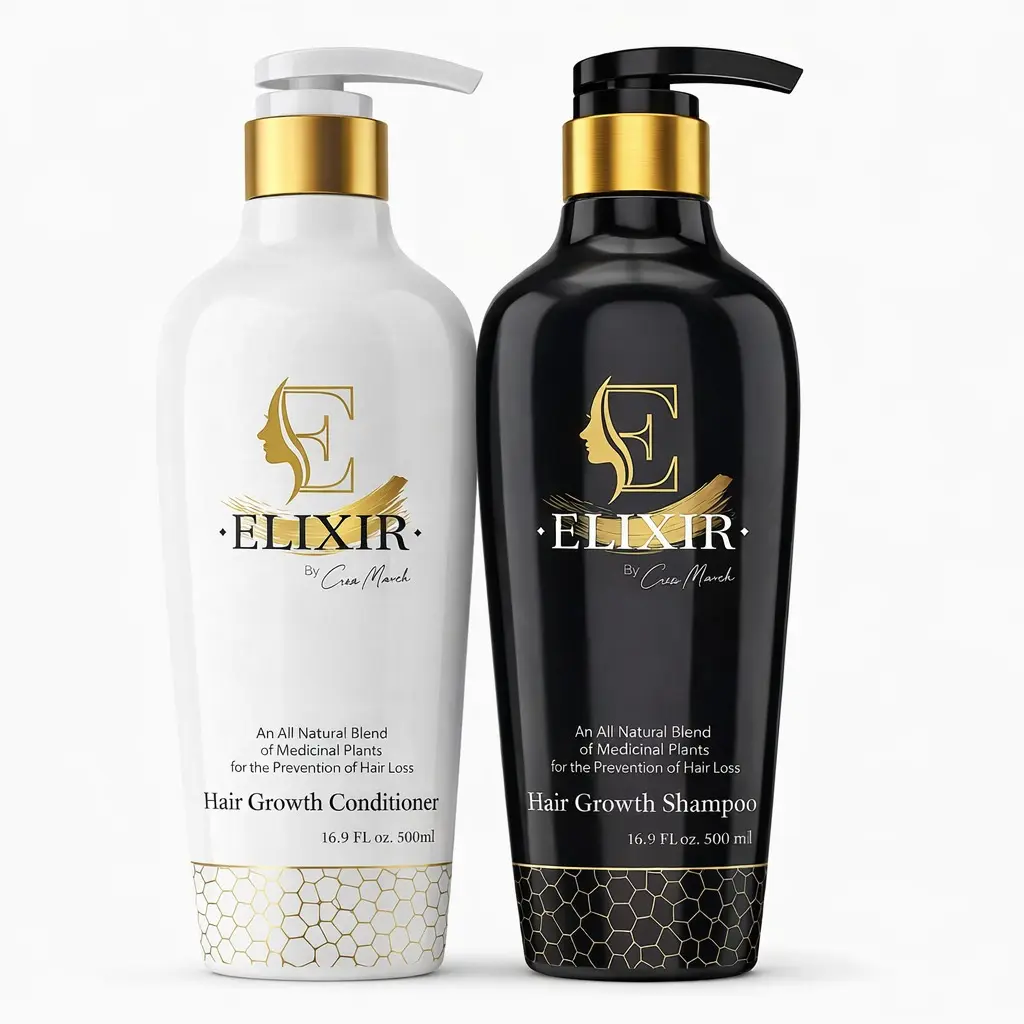 Cocó March Healthy Growth & Shine Duo, Haircare Kit to Strengthen and Nourish Hair - 16.9 oz per bottle