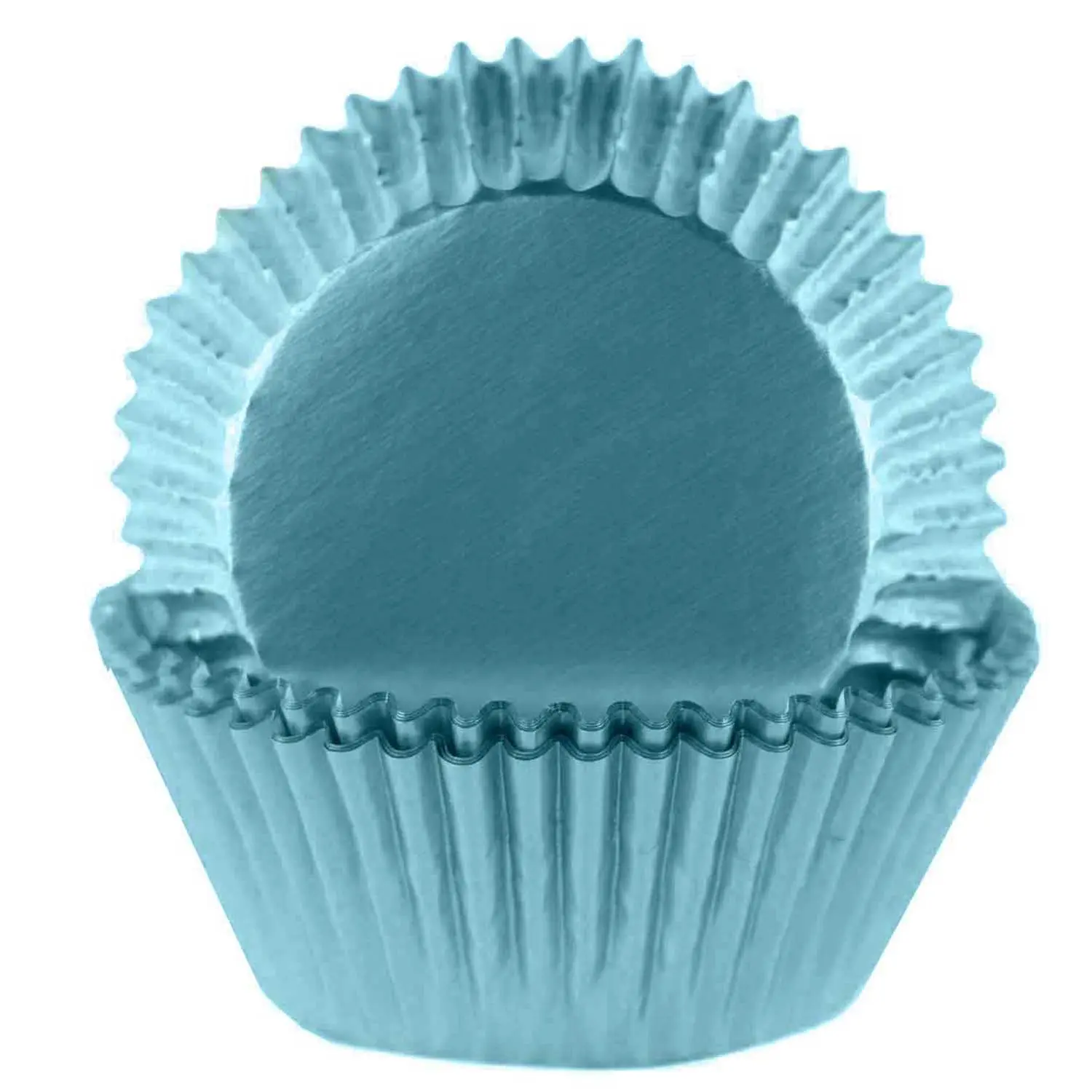 Light Blue Foil Cupcake Wrappers 100 Count
