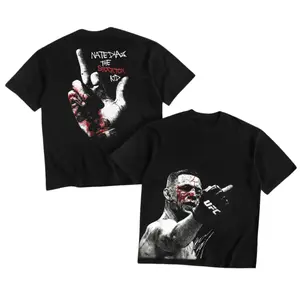 Nate Diaz The Stockton Kid UFC T-shirt, MMA Fight Night Shirt, Fan Apparel, Classic Pump Cover, Gift For Fans, Menswear, Fu