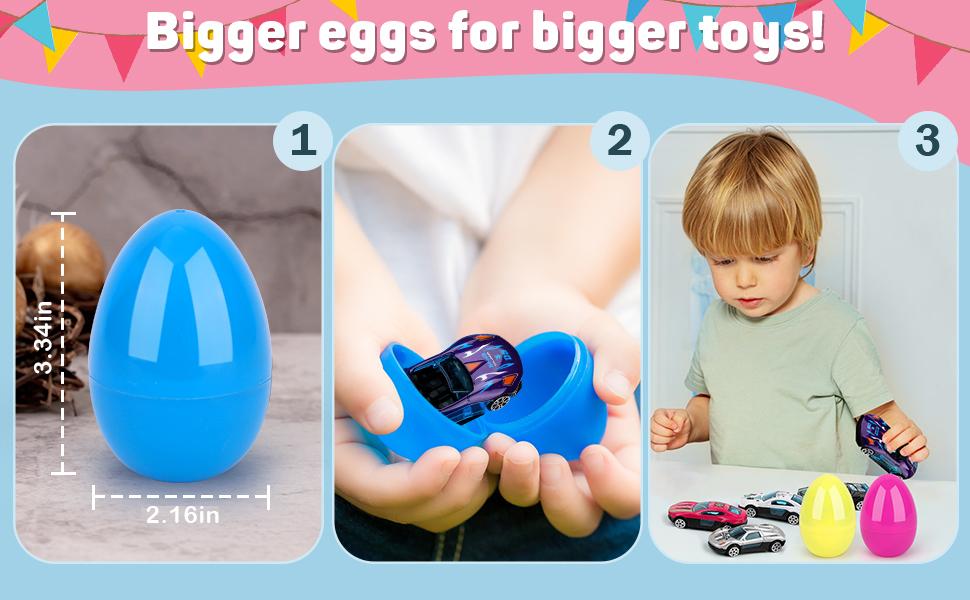 12 Pack Easter Gifts for Kids,Racing Car, Easter Basket Stuffers,Prefilled Easter Eggs,Party Favors for Kids Classroom,Toys for 3+ Years Old Boys & Girls