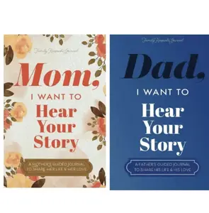 Dad/Mom I Want To Hear Your Story Colorful Journal paperback - A Father's Mother's Guided Journal To Share His Life Memories - Great Gift for Father's Day, Mother's Day, Birthday, and All Holidays 250 Expertly Created Questions paperback