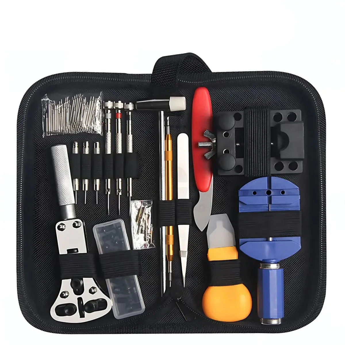 HomeDIYer 147PCS Watch Repair Kit, Watch Link Remover Tool Set, Battery Replacement, Back Case Opener, Spring Bar Tool for Watch Band Adjustment