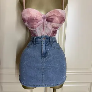 Zayra Rhinestone Skort