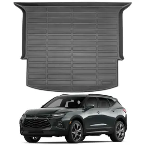 Canvcle Cargo Liner for Chevrolet Chevy Blazer 2019-2026 Trunk Mat TPE Material Non-Slip Debris Trapping Easy Clean Rear Liner Black