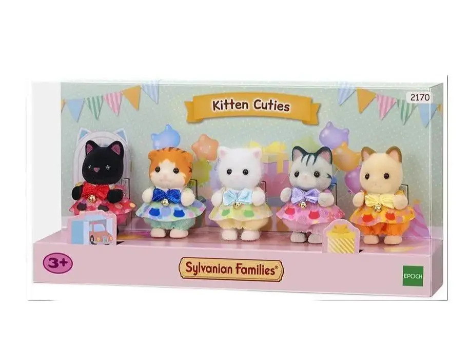 Sylvanian Families Kitten Cuties 5 Cat Baby Set Calico Critters