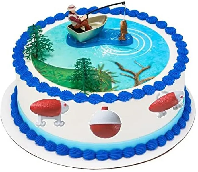 Fishing Cake Topper Kit Fishing Cake Topper Kit