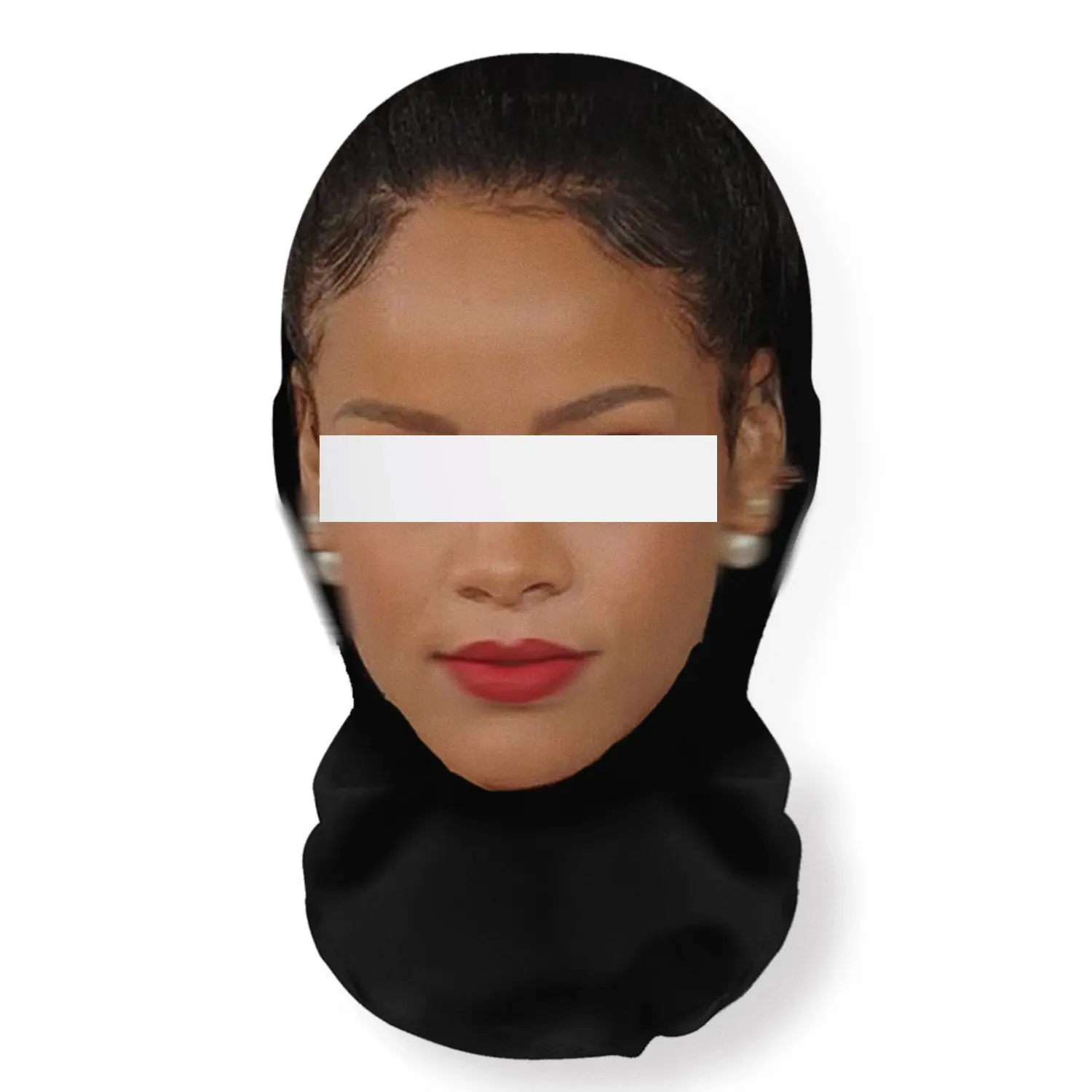 3D Mesh Celebrity Face Mask & Headpiece - Realistic Mask Design, Optical Illusion, Breathable Mesh, Ultra-Fine Fiber, Super-Stretch Fit, Lightweight Comfortable Cosplay Prop for Costume Parties, Halloween (Festive & Party Accessories)