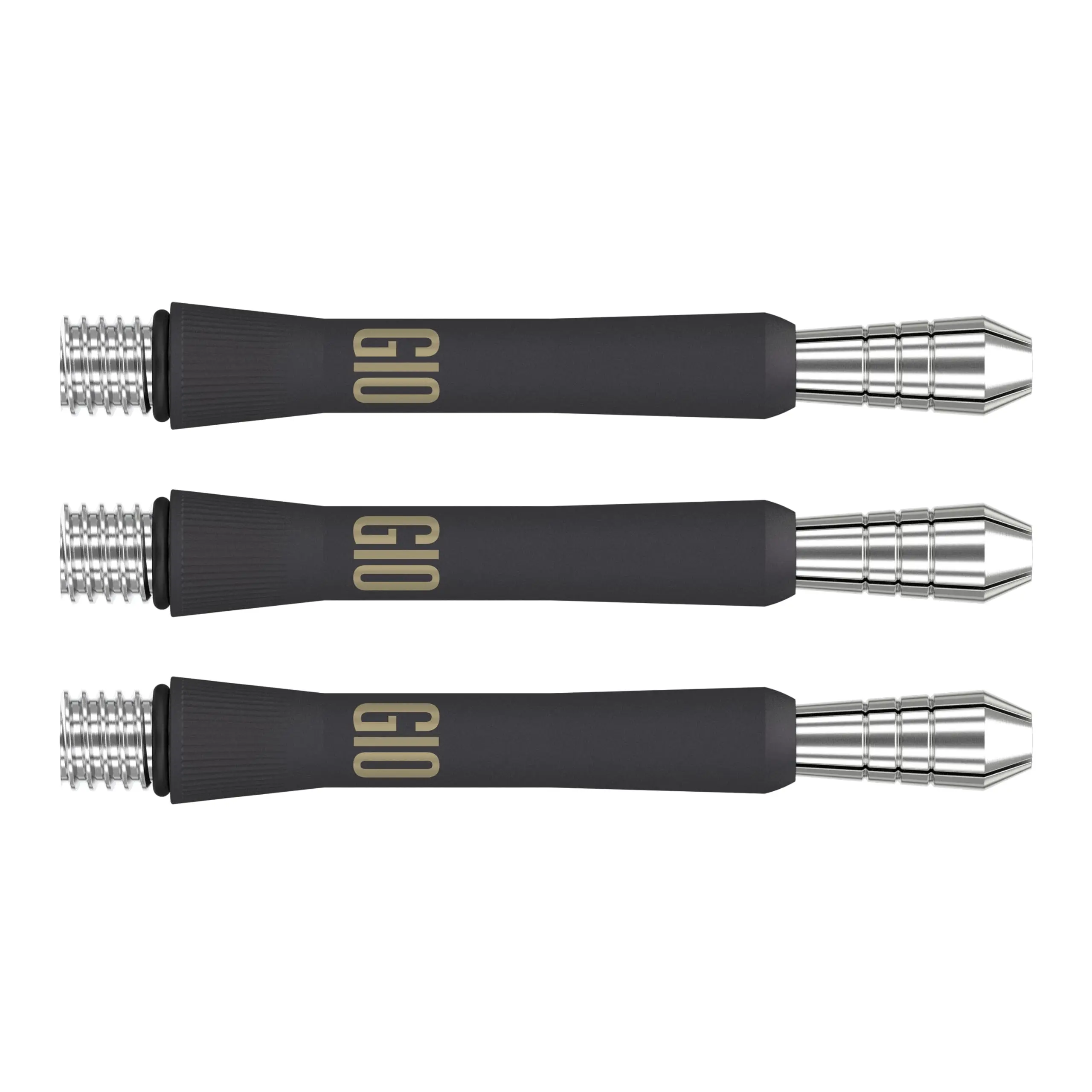 Target Darts Phil Taylor G10 Intermediate Darts Gear - 41mm Titanium Shafts, 3-Stem Pack, Darts Sets, Short, Matte Black, Secure Fit, Excellent Grip, Quick Flight Swaps