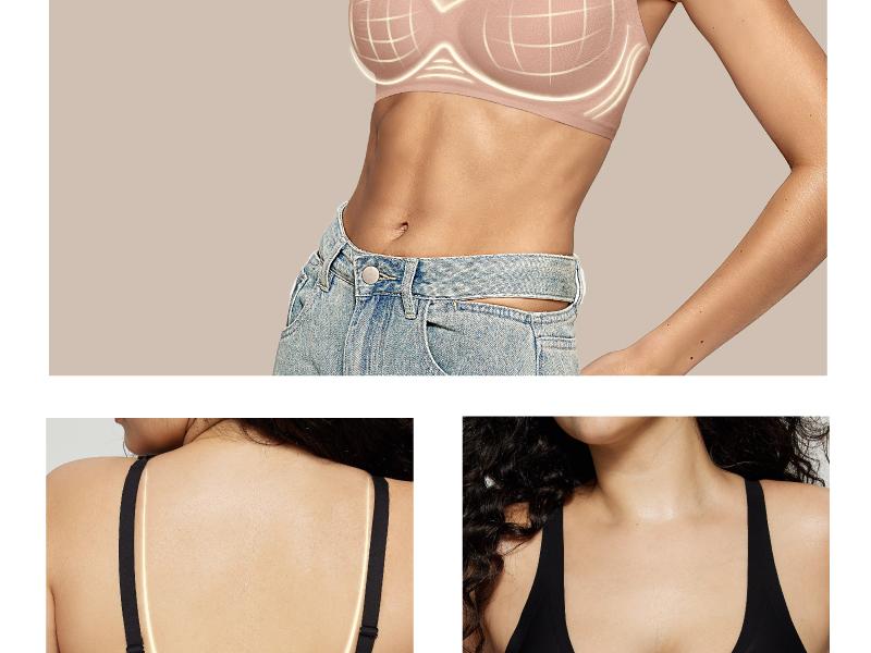 Vertvie｜BLAIR Deep-V Wireless Bra, Jelly Bras, Natural Lift & Clean Confidence