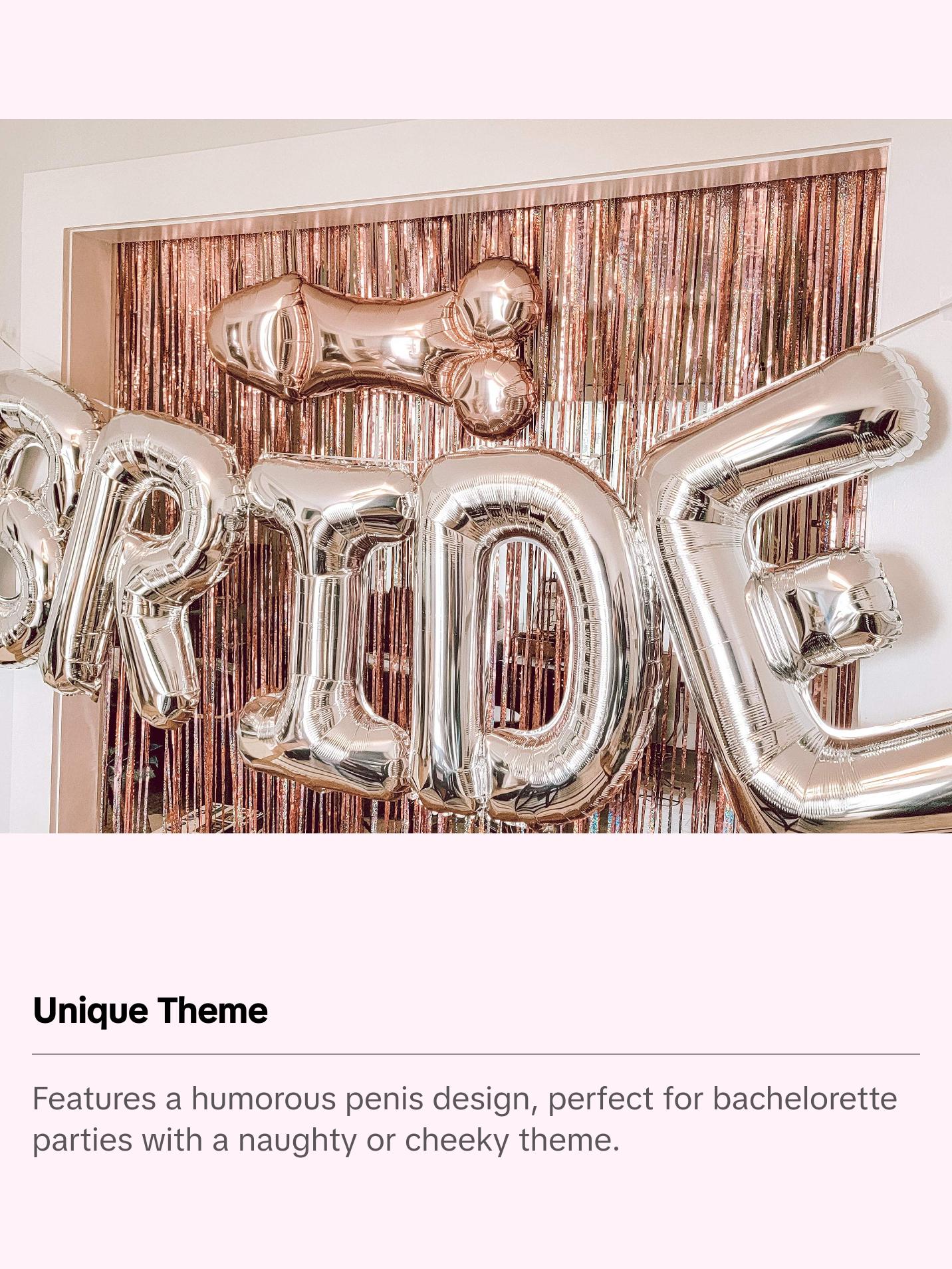 40" Foil Bachelorette Balloon funny party decor