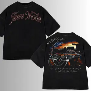 Texas Made Vintage Graphic Tee, Oversized Washed Black Shirt, Retro 90s Style Houston Tee, Must-have for Summer, Gifts for Your Husband, Shirt for Men Menswear Crewneck