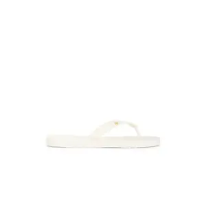 Tory Burch Kira Padded Flip Flop in Ivory & Gold