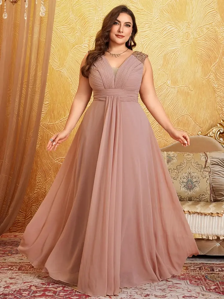 chiffon dress plus size - TikTok Shop