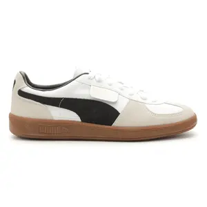 PUMA Mens Palermo Leather Lace Up Sneakers Shoes Casual - Off White, White