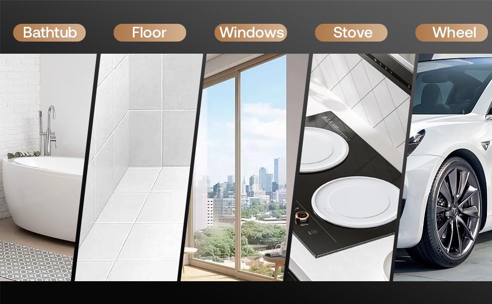 【2026 newly upgraded】Trucozie T355 Electric Spin Scrubber, Cordless Cleaning Brush with 440RPM/90Mins Runtime, 3 Adjustable Angles&Sizes, 6 Replaceable Brush Heads, 2 Speeds for Bathroom Glass, Car Cleaning, Bathtub, and Shower