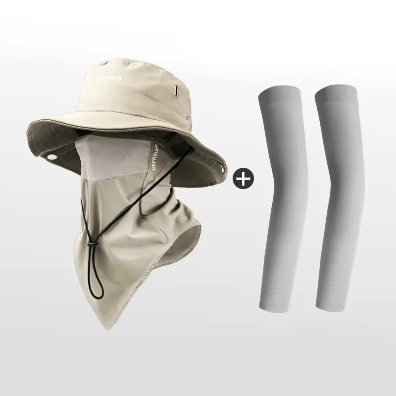 Khaki (hat + face mask + arm sleeves)