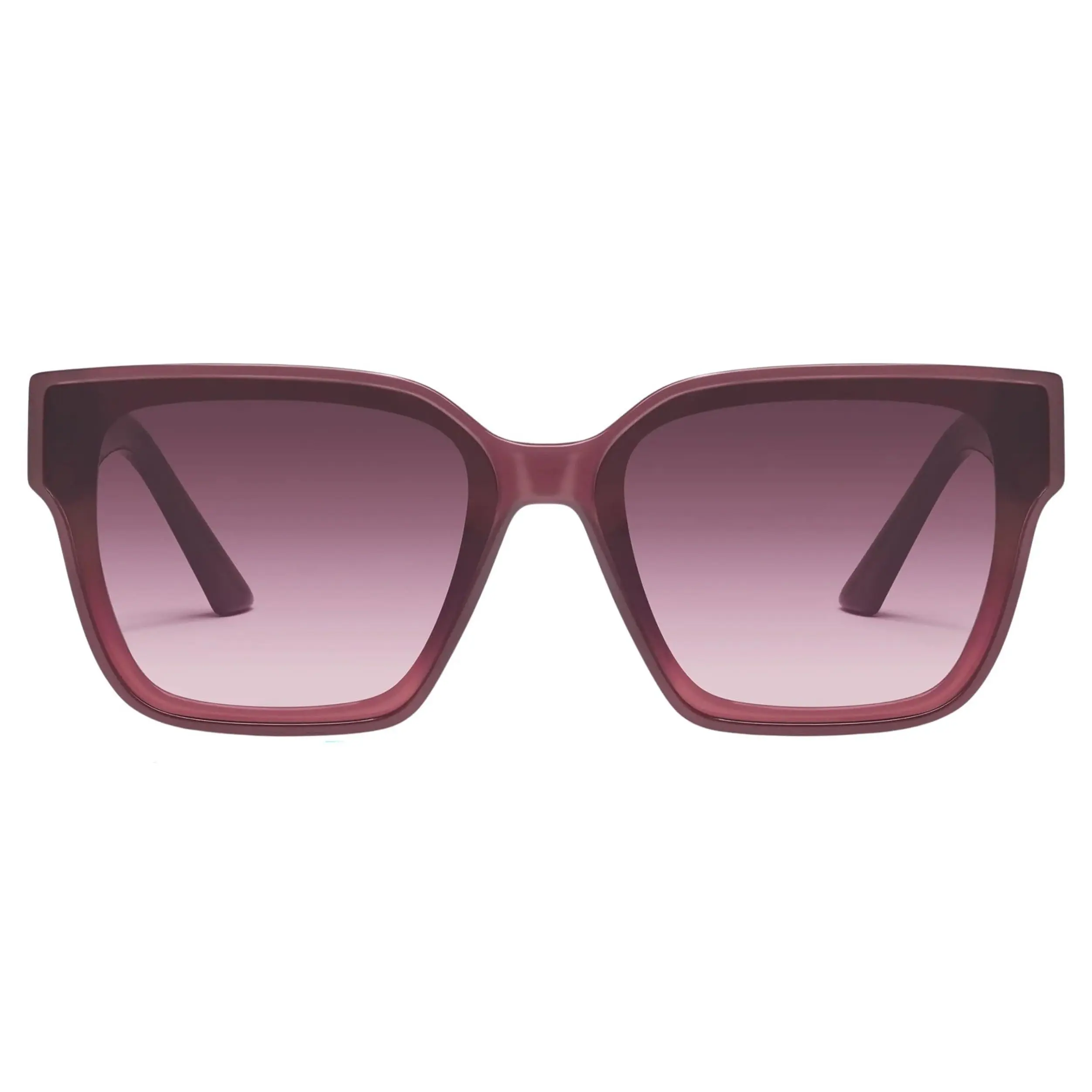 QUAY AUSTRALIA Drive In Unisex Oversized Square Sunglasses, Stylish Geometric Statement Frame with UV Protection - Plum Platinum Pink, Geometric Frame Sunglasses, Stylish Accessories, Statement Frame Glasses