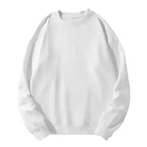 Unisex Crewneck Sweatshirt Cozy Long Sleeve Loose Fit Pullover Shirts Casual Korean Minimalist Style 2026 Cotton Blend Relaxed Fit Oversized Tops sweatshirts for women Sizes S-2XL