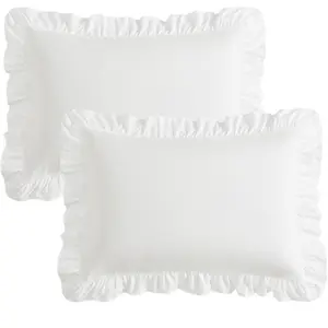 Ruffled pillow case