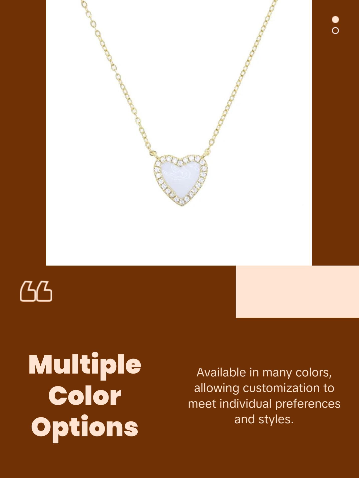 valentines gift lovely heart pendant necklace micro pave cz heart cute heart promise valentines gift fine 925 silver jewelry