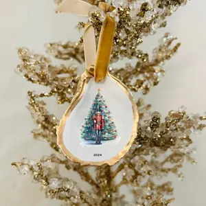 Nutcracker Christmas Tree with Year Ornament