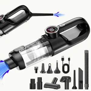Vehicle and home wireless handheld vacuum cleaner, 2-in-1 car vacuum and blower, high power and strong suction, compact and mini handheld car interior cleaning machine, wet and dry car vacuum cleaner.