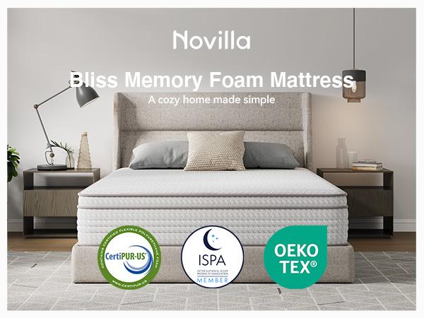 Hybrid Mattress Fiberglass-Free Full/Queen/King  -6/8/10/12/14 Inch-Perfect Balance of Softness & Firmness: High-Quality Mattress for All Sleepers & Body Alignment-Motion Isolation Mattress.Holiday Haul