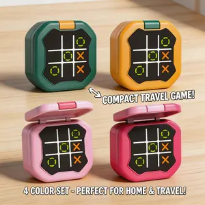 9-in-1 Electronic Tic-Tac-Toe Game - Perfect Travel Puzzle Toy & Gift for Kids & Adults