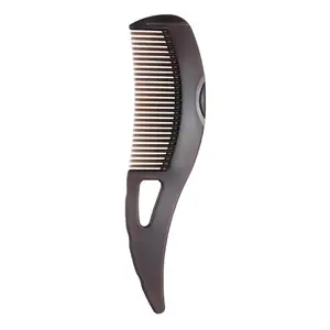 Dandruff Comb Set – Stainless Steel Fine Tooth & Wide Hollow Tooth Scalp Comb |  Brown
