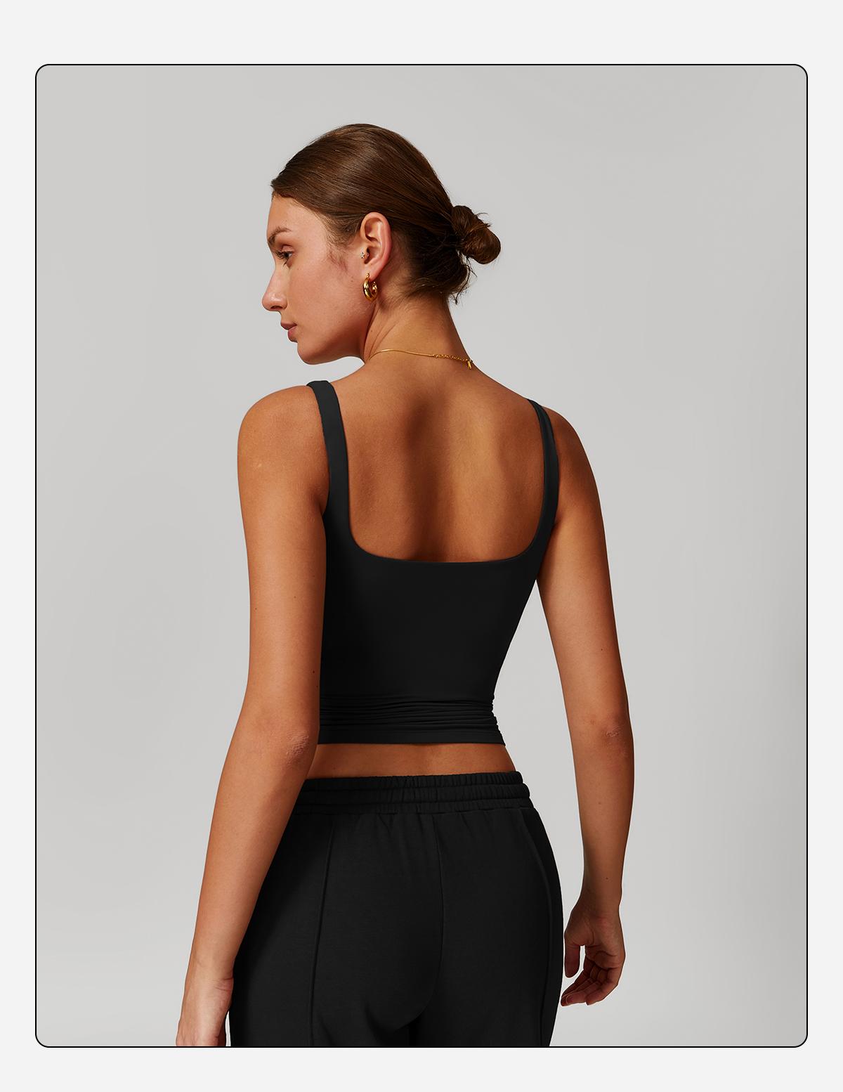 MFVIM Women's Solid Color Sports Tank Top High Performance Activewear with Tummy Slimming Design Breathable Sleeveless for Yoga Gym Workouts All Seasons Suitable for Women's Sportswear Day Gift Athletic Shirts Athletic Style Gymswear workout tops SpringSt