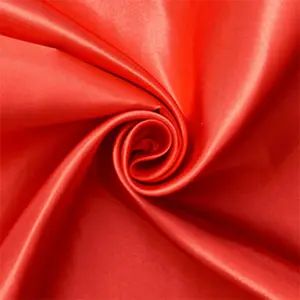 Famenco Red Charmeuse Satin, 100% Poly, |Fashion Fabric