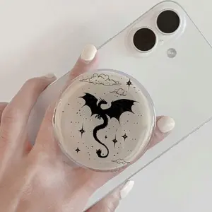 Black Dragon Magsafe Phone Grip,Kindle Holder magsafe | Bookish Accessories | Phone Holder