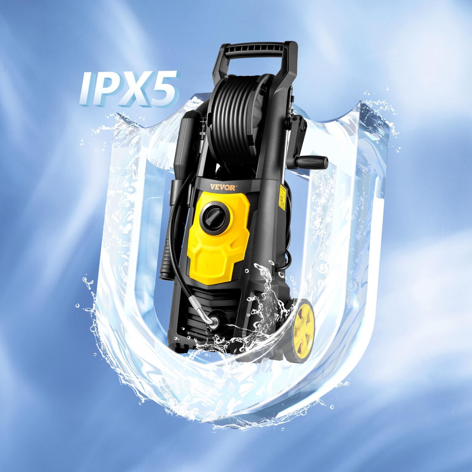 VEVOR Electric Pressure Washer, Various specifications, Max 1.76 GPM Power Washer, 5 Quick Connect Nozzles, Foam Cannon, Portable to Clean Patios, Cars, Fences, Driveways, ETL Listed