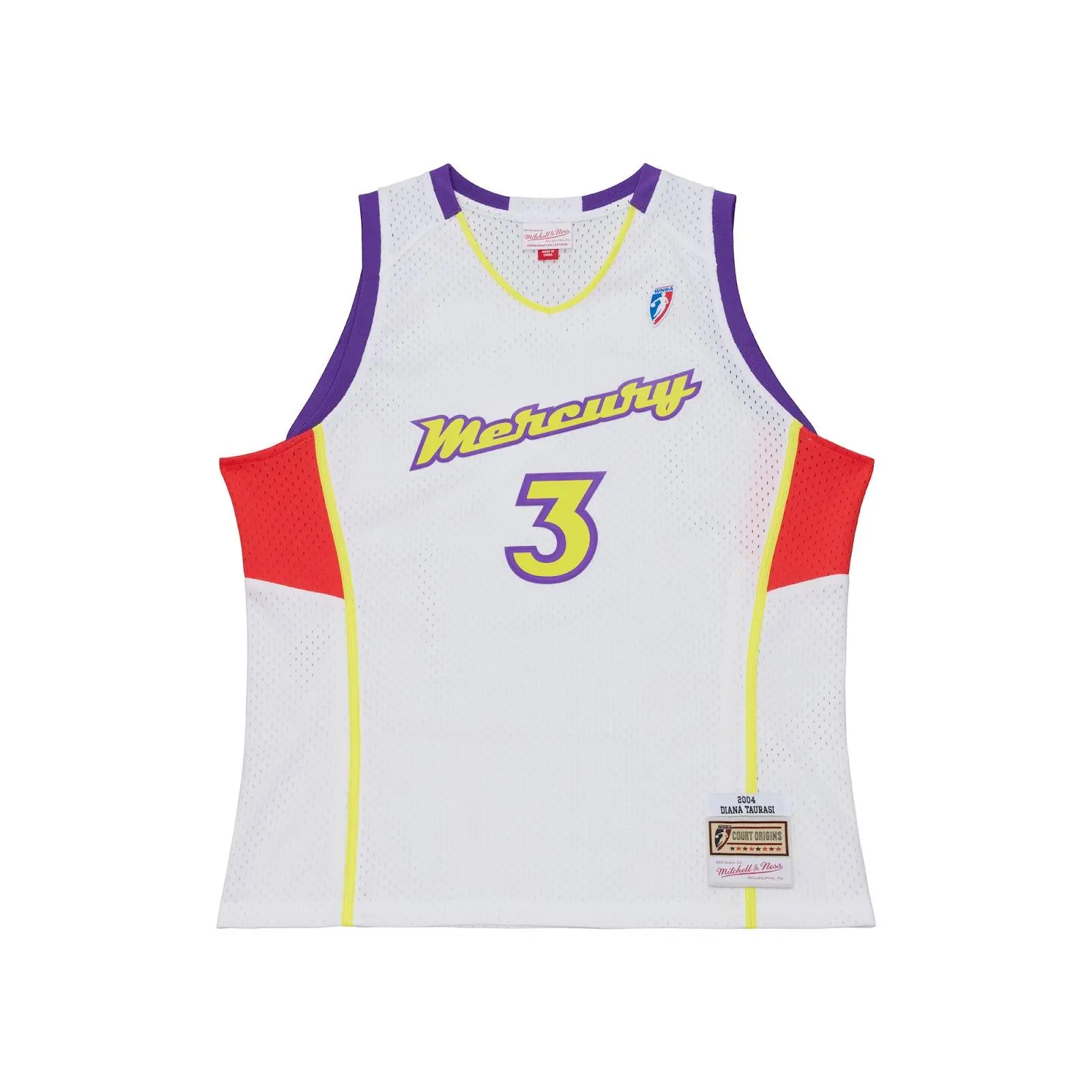 Diana Taurasi Phoenix Mercury 2004 White Swingman Jersey - WNBA Throwback Basketball Fan Gear, Mitchell & Ness